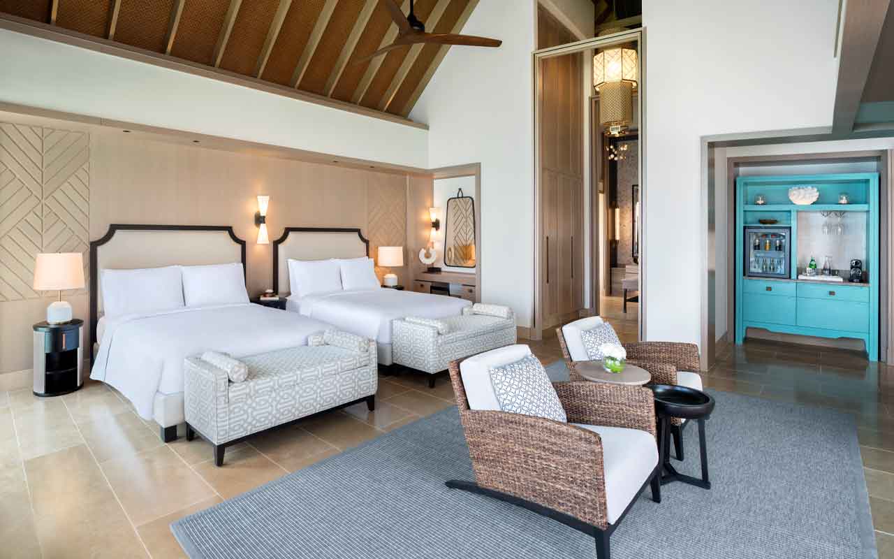 Waldorf_Astoria_Ithaafushi_Malediven_Spezialist_Zimmer_Three_Bedroom_Beach_Villa_with_Pool_4